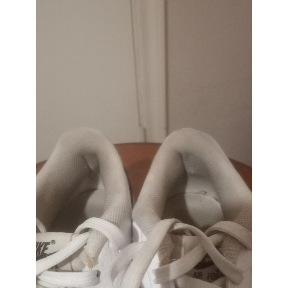 Kid's Size 7y / Women's Size 8.5 Nike Air Force 1 (GS) White Black CT3839-100 - Picture 7 of 13